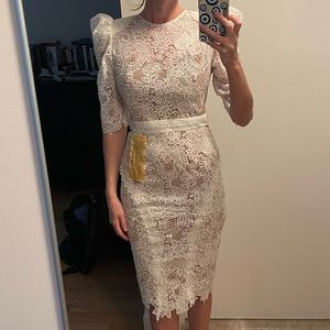 MADELEINE DRESS IN WHITE wedding/bridal/shower 
Bronx and Banco tags removed